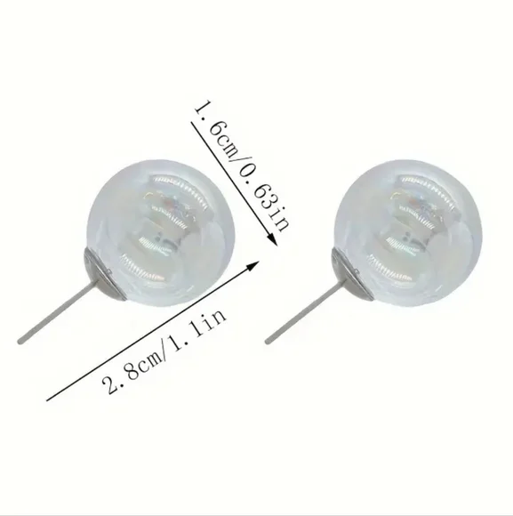 🫧Super Cute Bubble Earrings With Transparent Acrylic & 925 Silver Posts🫧 (OS) - Picture 3 of 11